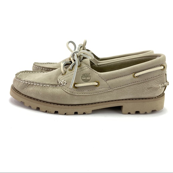 Timberland Women's Noreen Lite Taupe Boat Shoes - Picture 4 of 8
